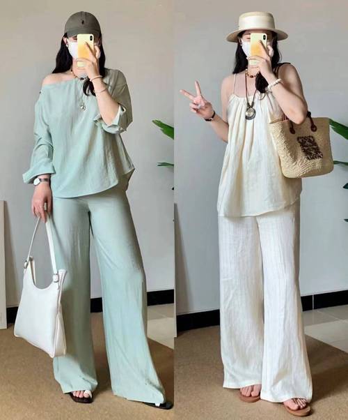 胯宽的人穿衣搭配图夏天（提升腰线与层次感，显高不挤臀）