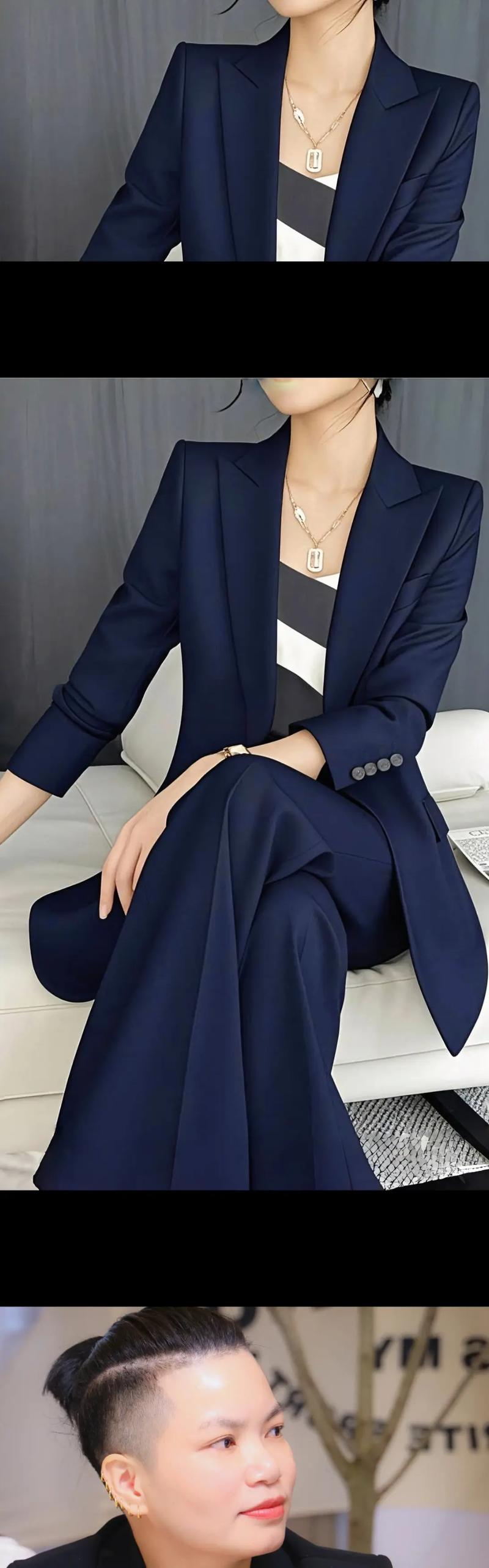 藏青色西服配什么颜色裤子（藏青西服穿搭指南裤色气质场合）