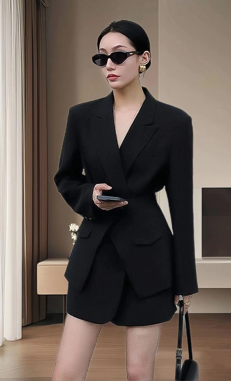 黑西装搭配最经典十款（黑西装穿搭十款，靠版型与细节提升气质）