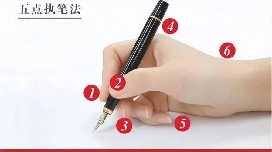 正确握笔方法的小技巧（三点夹握放松手腕练字）